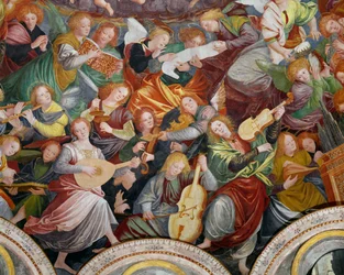 Le Concert des anges, 1534-36 (détail)